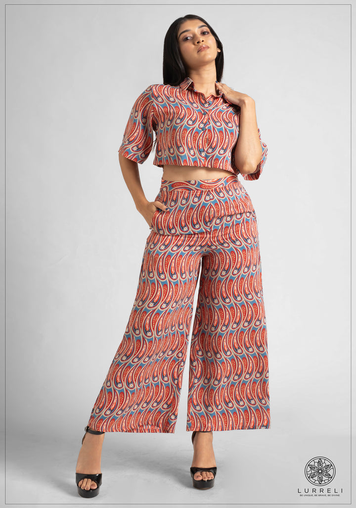 Flared High-Waist Pant