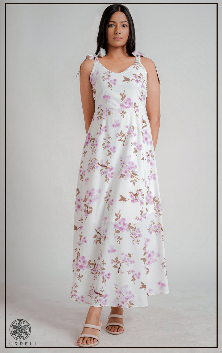 Sleeveless Printed Dress