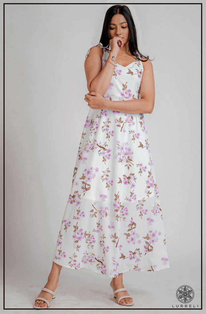 Sleeveless Printed Dress