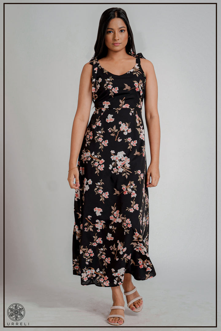 Sleeveless Printed Dress