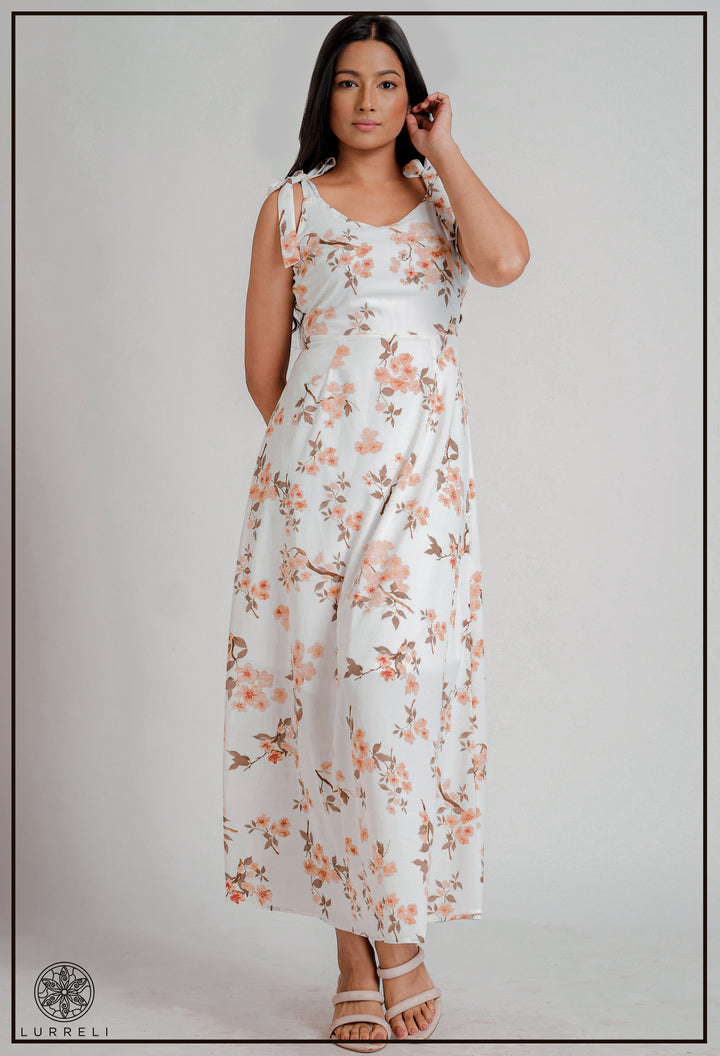 Sleeveless Printed Dress