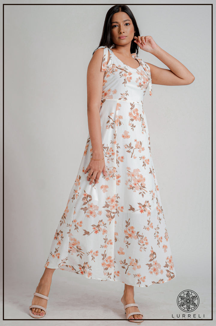 Sleeveless Printed Dress