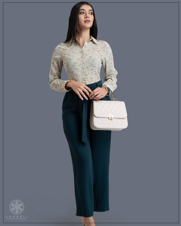 Printed Work Wear Blouse