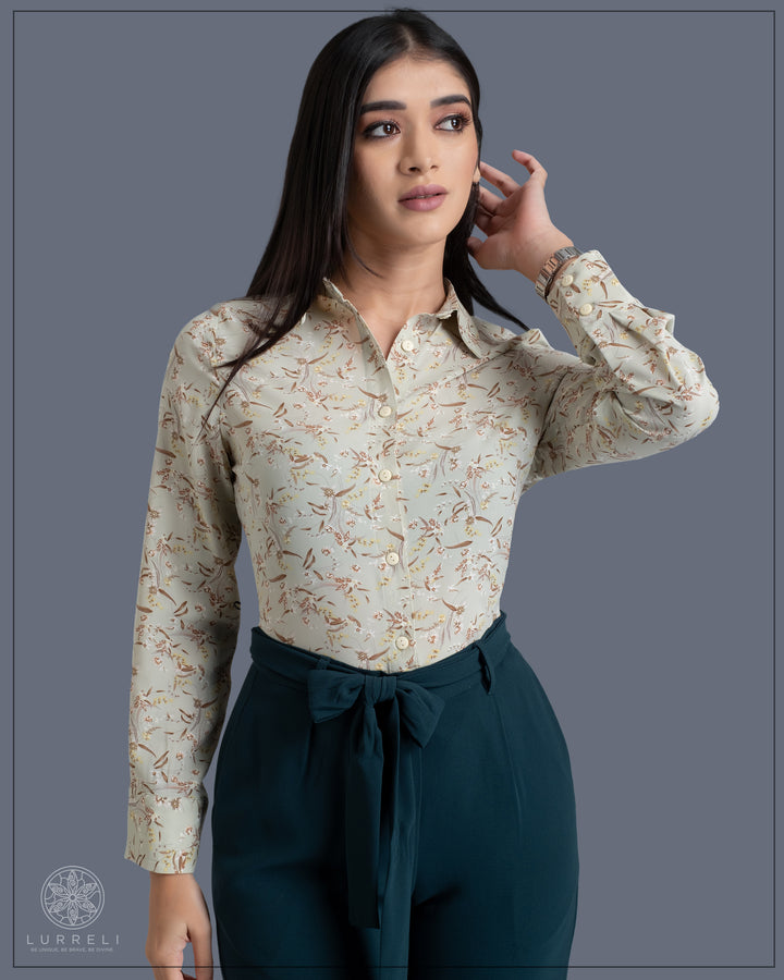 Printed Work Wear Blouse