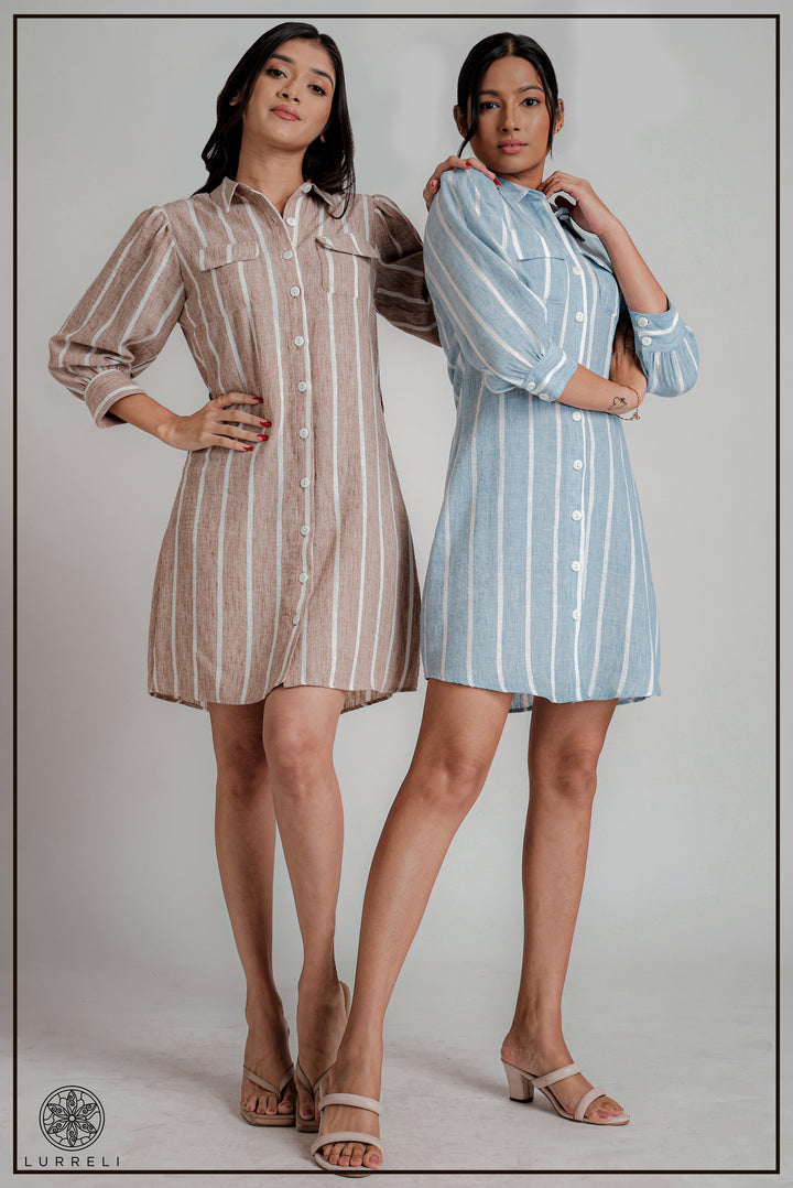 Long Sleeve Collared Dress