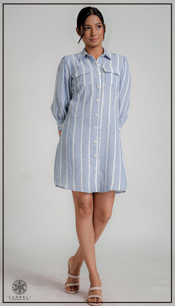 Long Sleeve Collared Dress