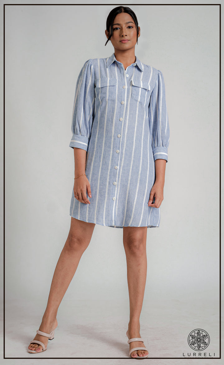 Long Sleeve Collared Dress