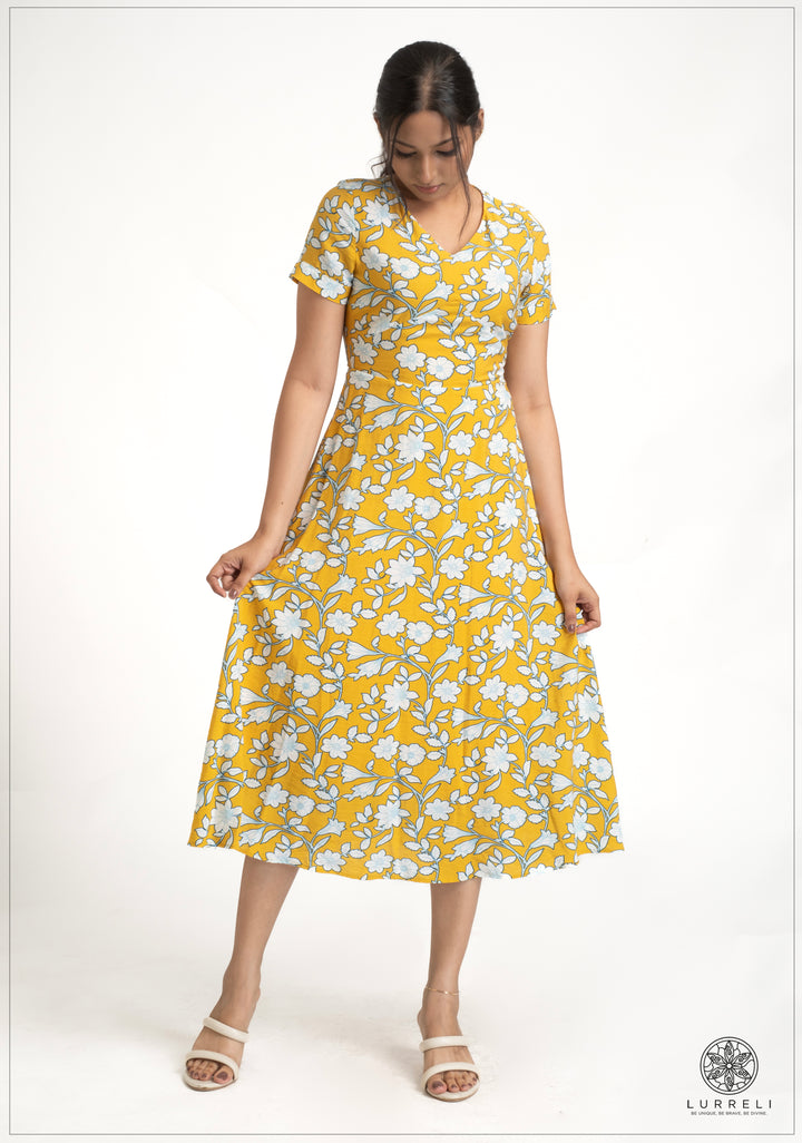 Printed Floral Dress