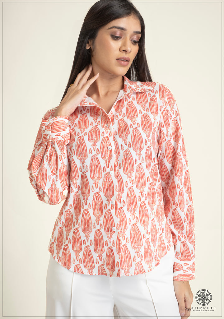 Printed Work Wear Blouse