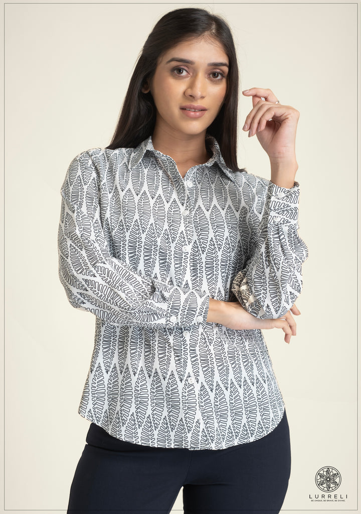 Printed Work Wear Blouse
