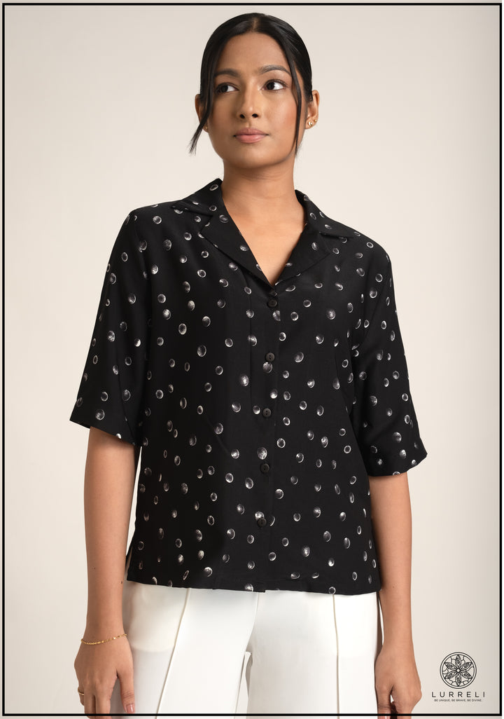 Blazer Collar Basic Blouse