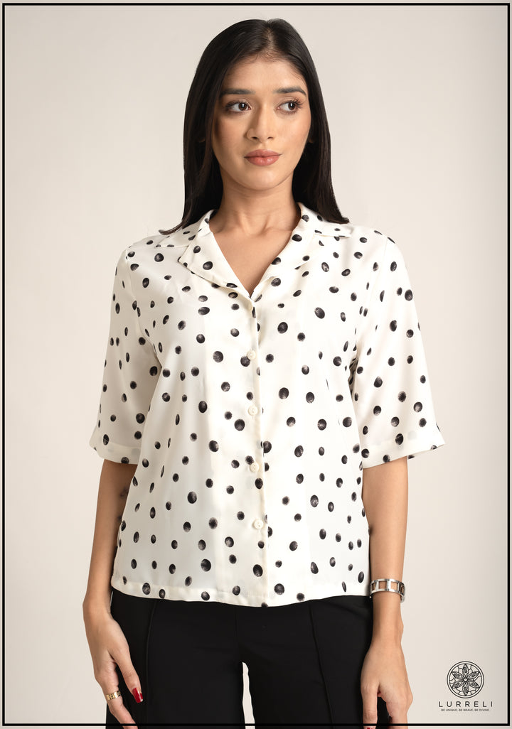 Blazer Collar Basic Blouse