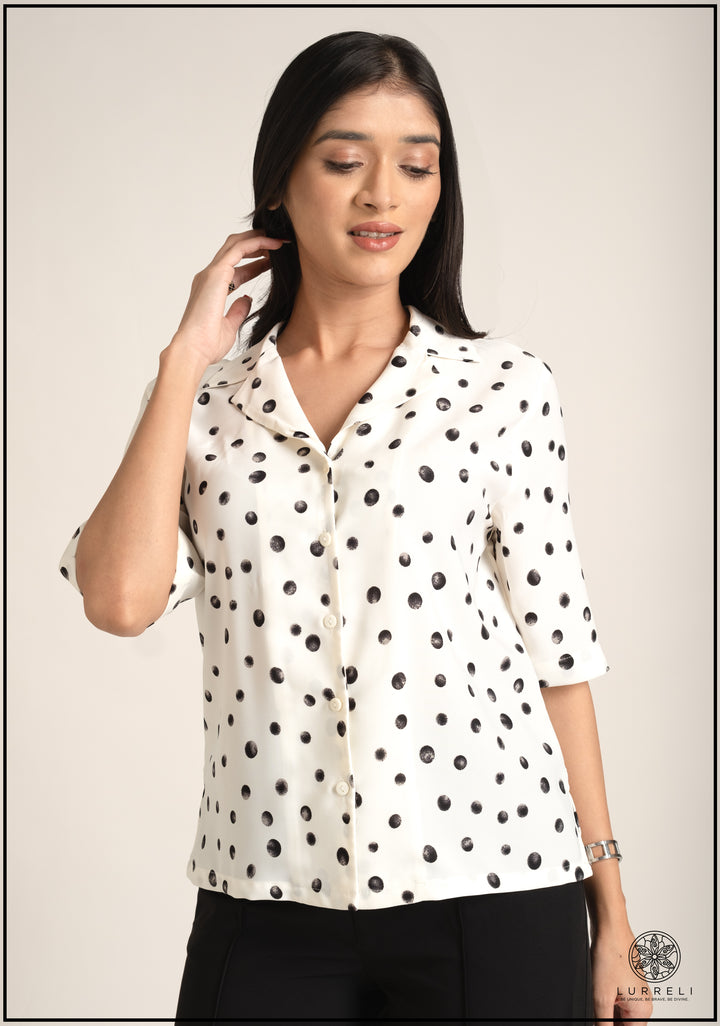 Blazer Collar Basic Blouse