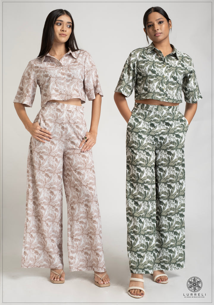 Flared High-Waist Pant