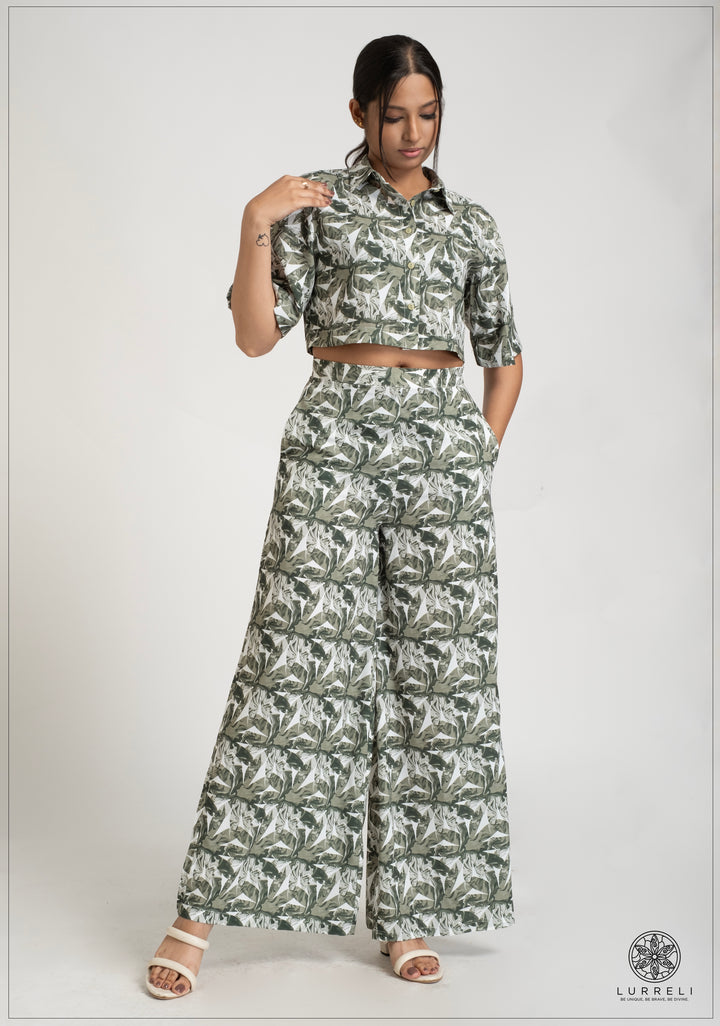 Flared High-Waist Pant