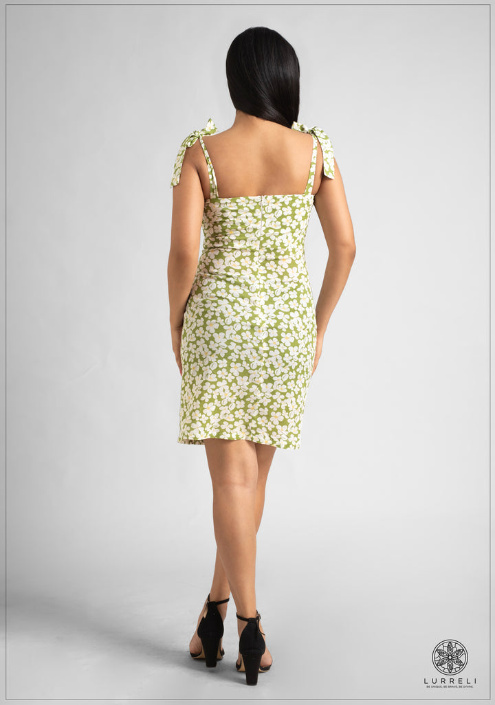 Floral Bustier Mini Dress