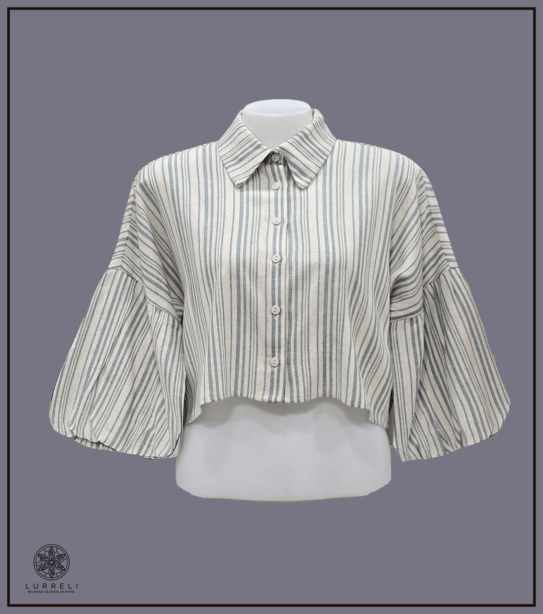 Balloon Sleeve Ruched Detail Top