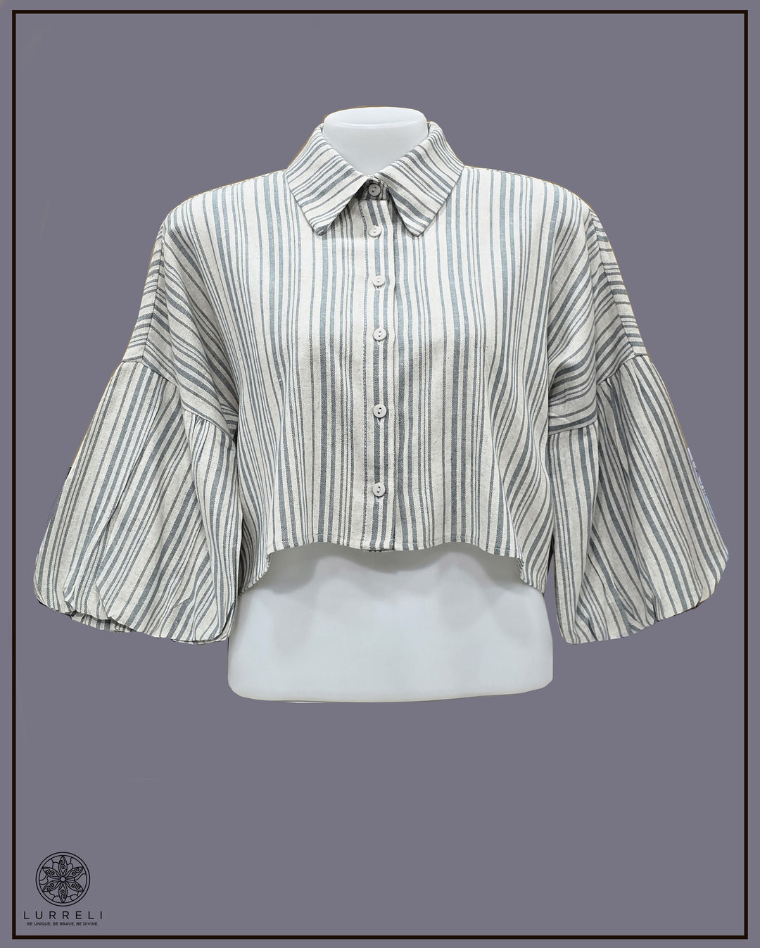 Balloon Sleeve Ruched Detail Top