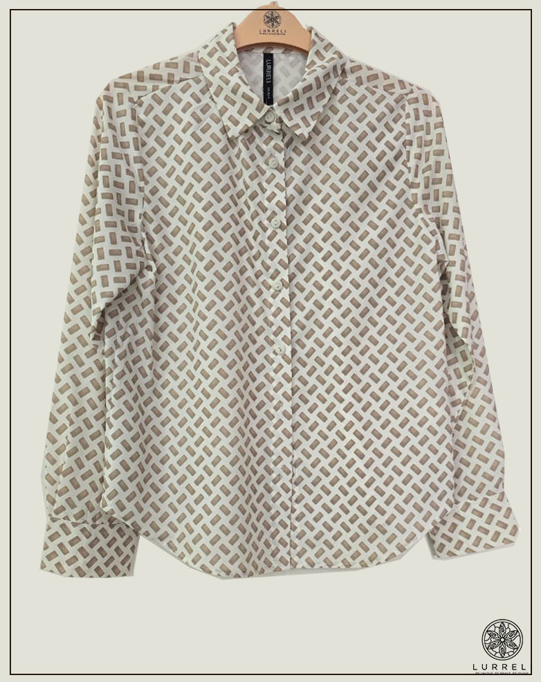 Long Sleeve Collard Blouse