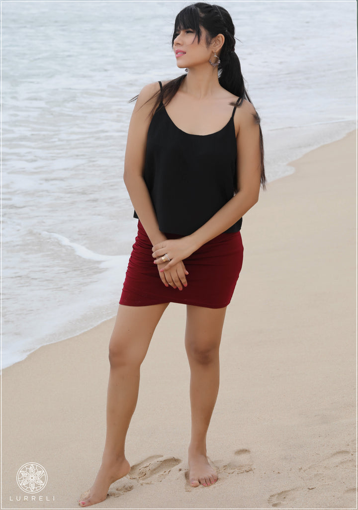 Solid Deep Neck Cami Top