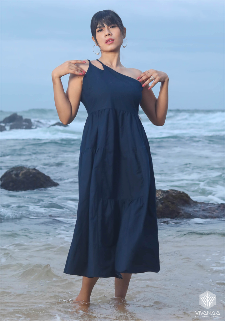 One Shoulder Strappy Dress