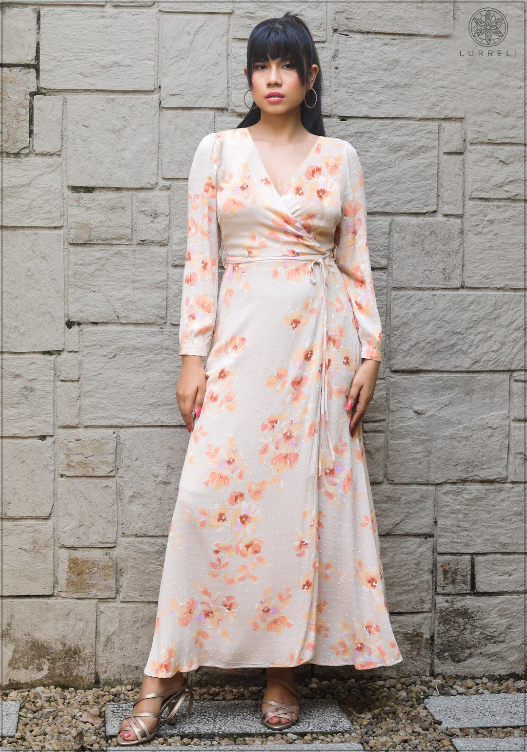 Floral Wrap Maxi Dress