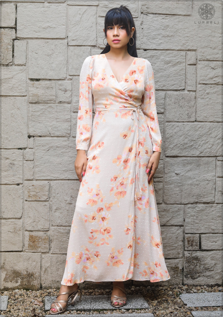 Floral Wrap Maxi Dress