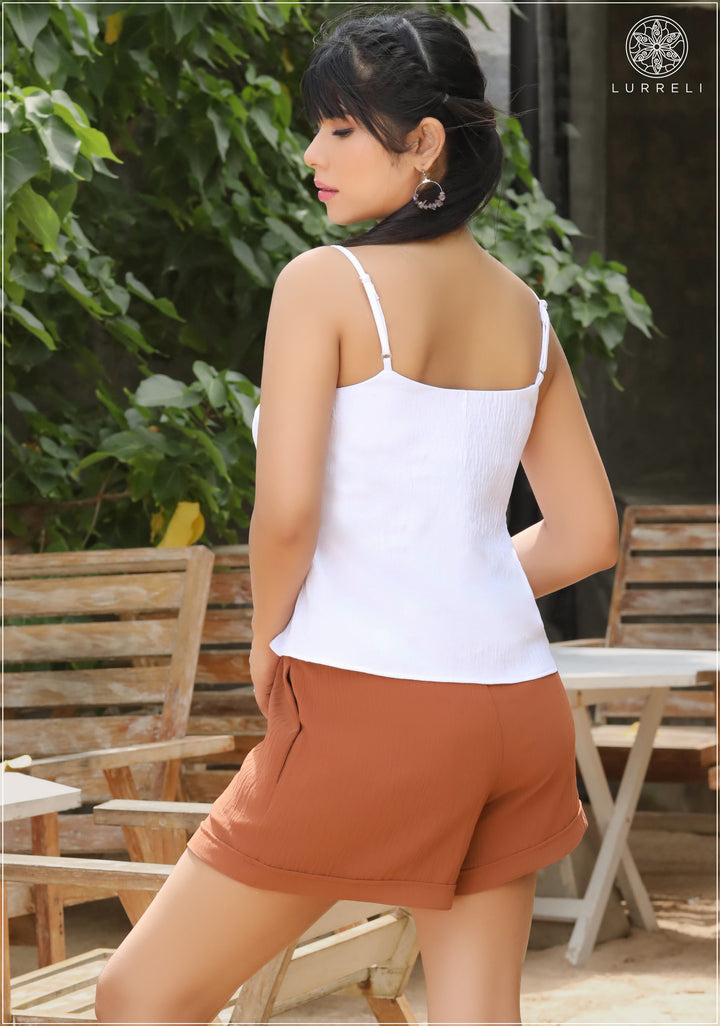 Solid Deep Neck Cami Top