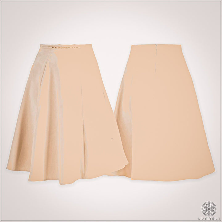 Flared Skirt with Chain Detail