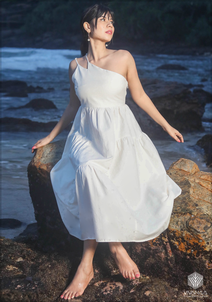 One Shoulder Strappy Dress