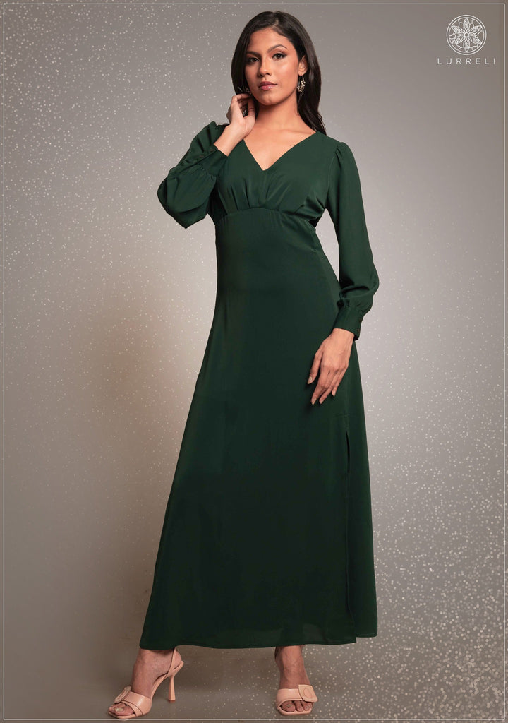 Cut Detail Evening Dress