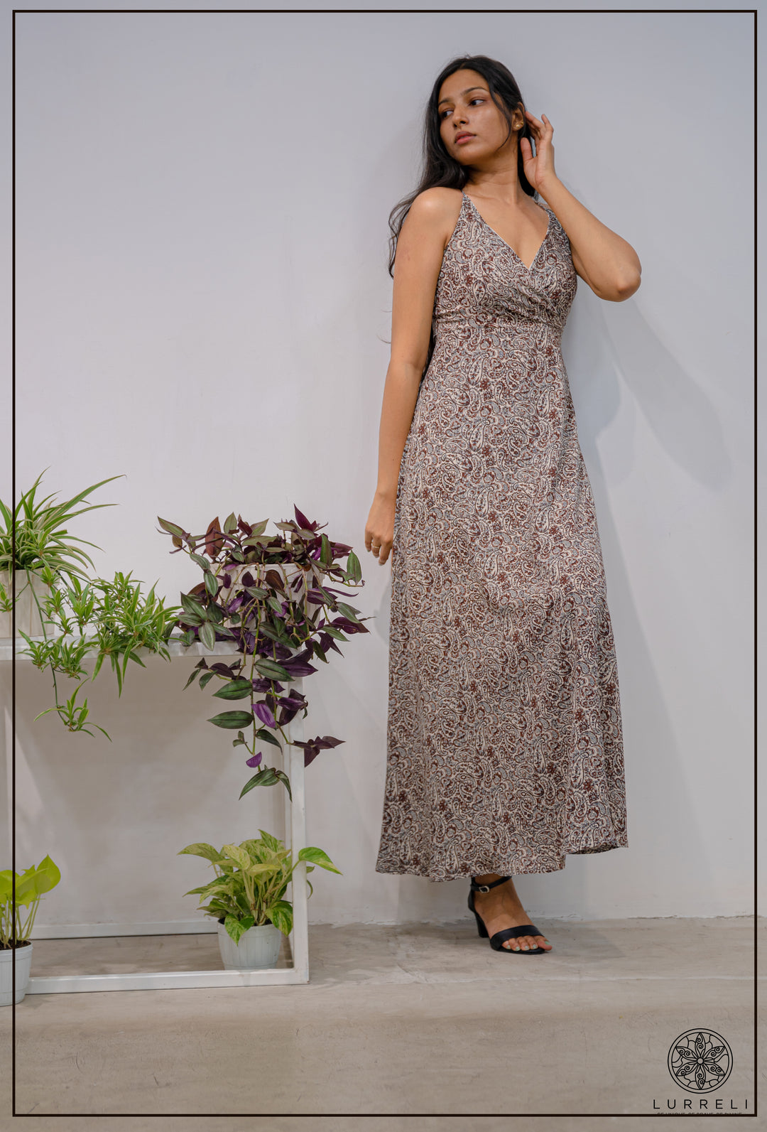 Strappy Printed Dress