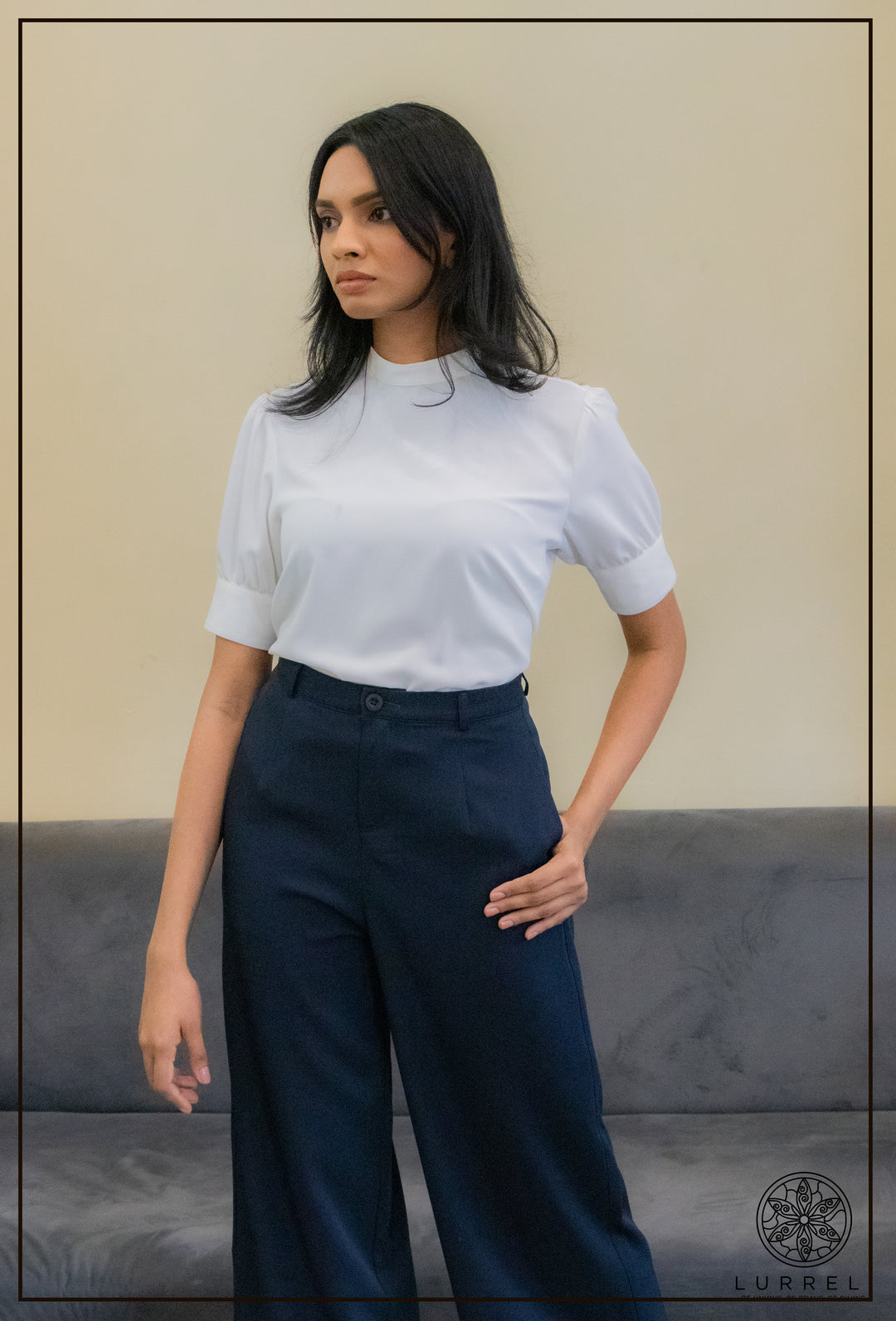 Cup Detail Workwear Top