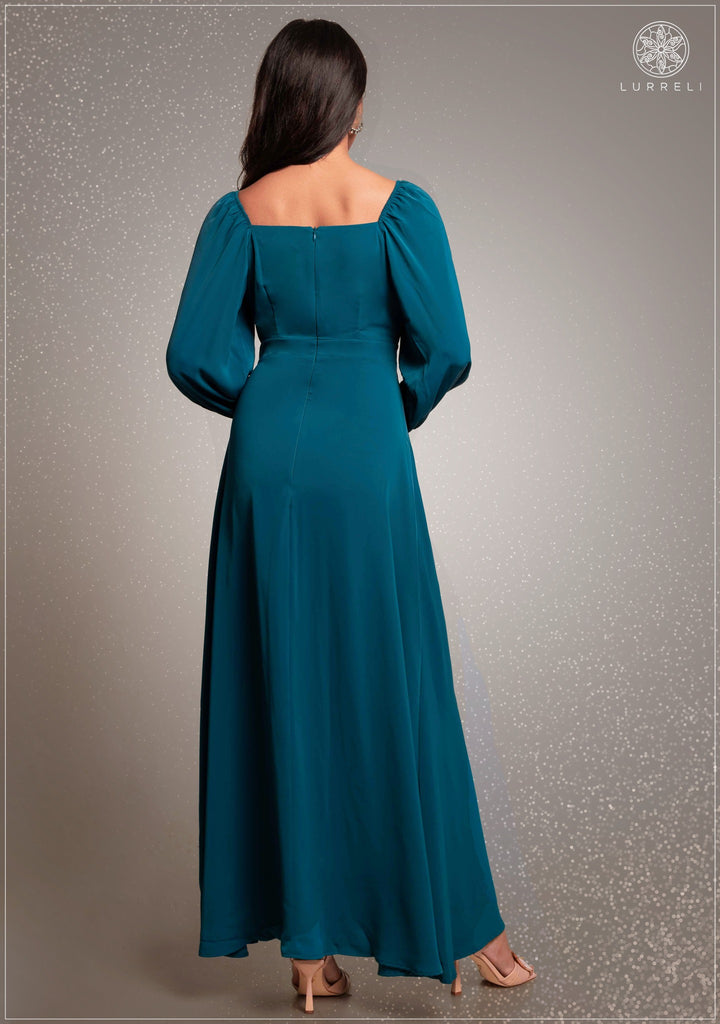 Sweetheart Neck Split Thigh Detail Dress