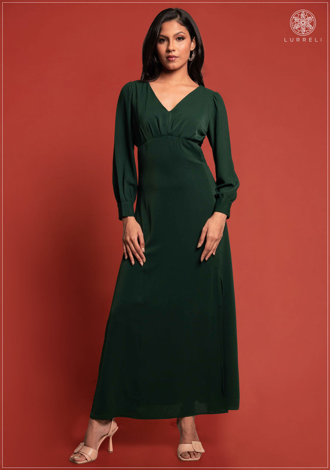 Cut Detail Evening Dress