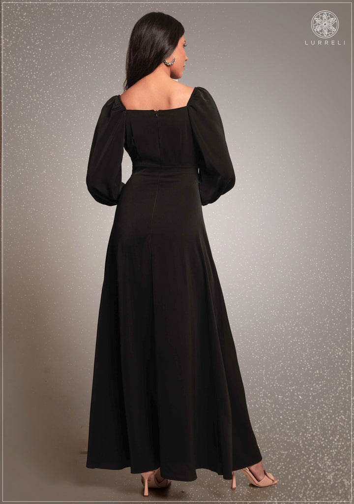 Sweetheart Neck Split Thigh Detail Dress