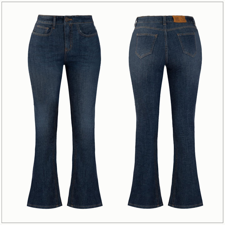 High Waist Boot Cut Jean - Dark Wash