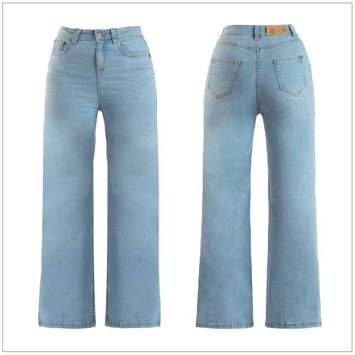 High Waist Wide Leg Jean - Super Light Wash
