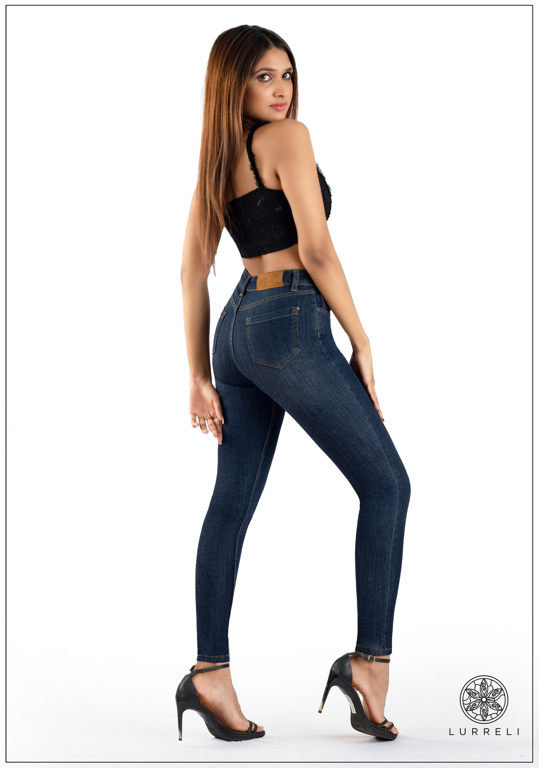Mid Waist Slim Fit Jean - Dark Wash