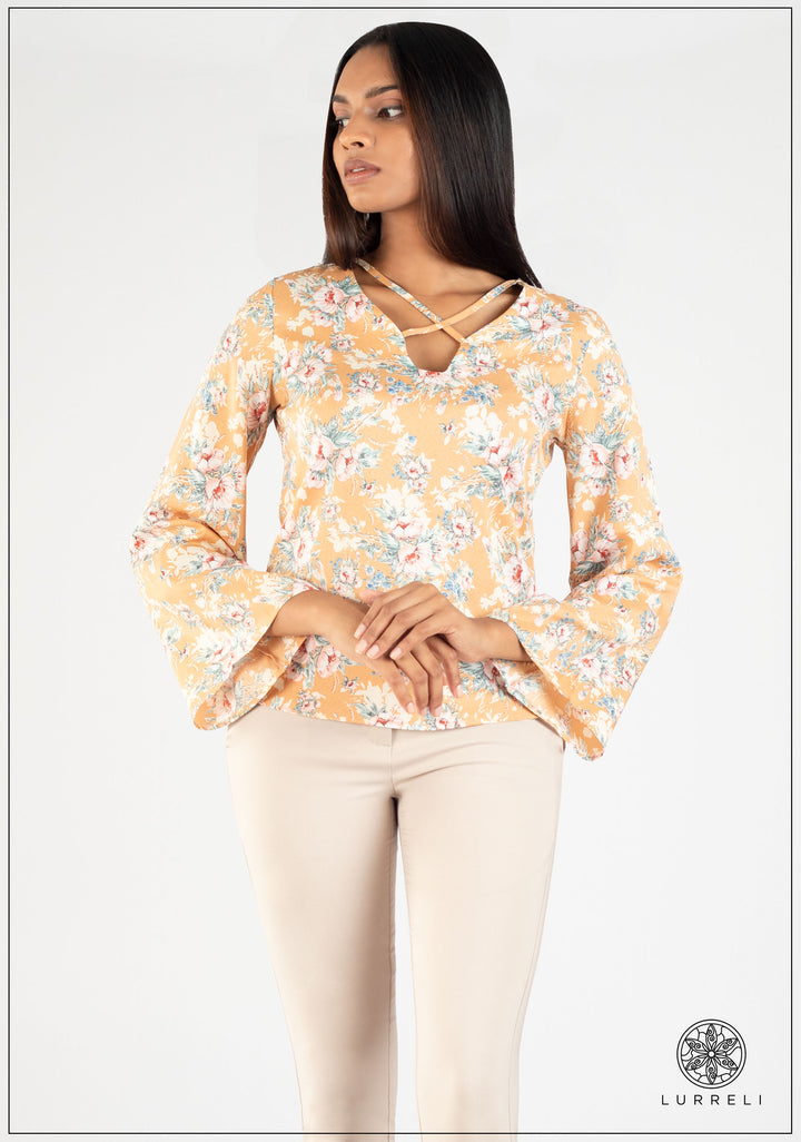 Bell Sleeve Work Wear Top