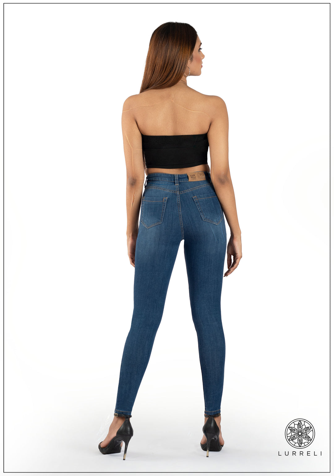 Mid Waist Slim Fit Jean - Mid Wash