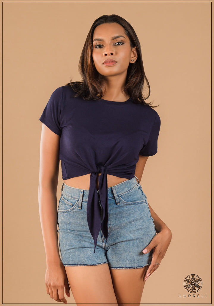 Tie Up Detail Crop Top