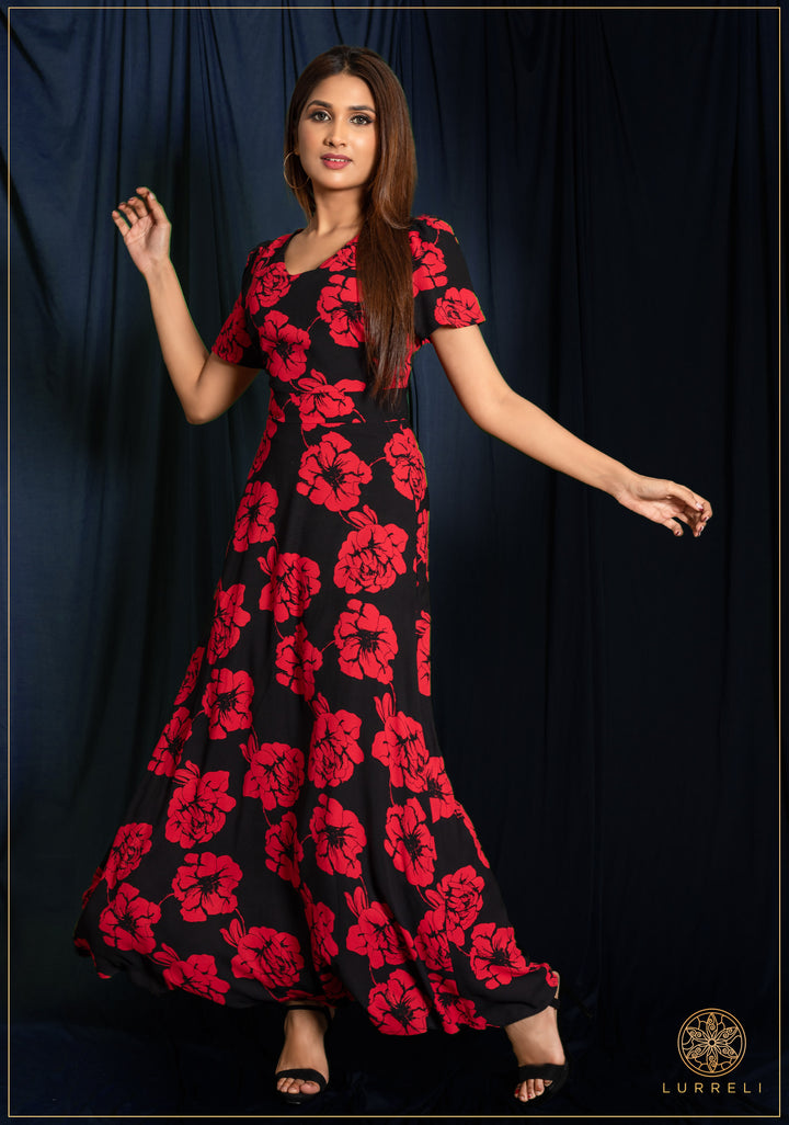 Floral Printed Maxi Dress