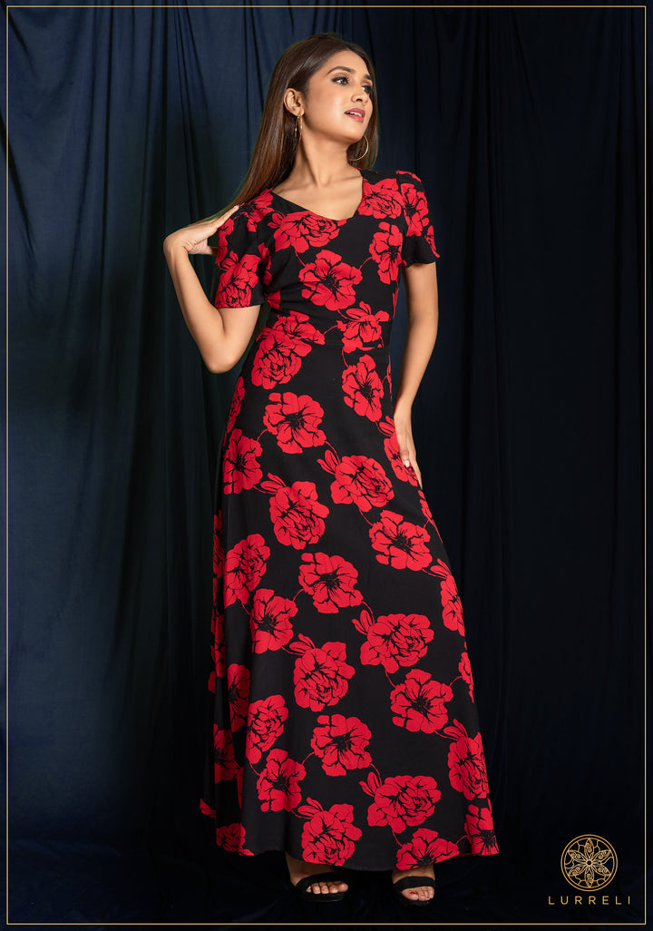 Floral Printed Maxi Dress