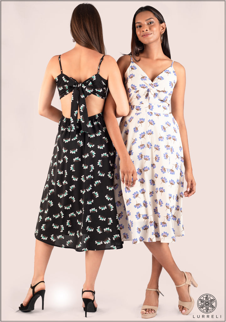 Sleeveless Printed Dress