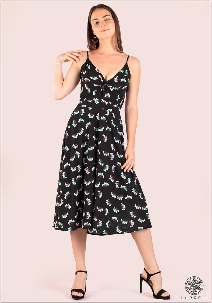 Sleeveless Printed Dress