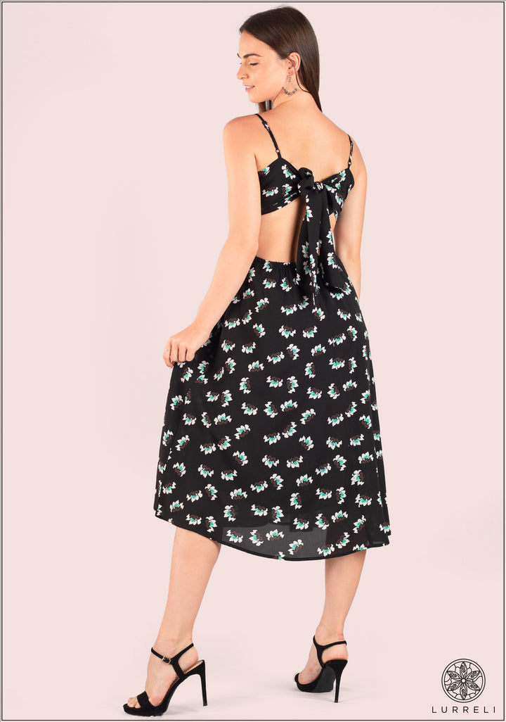 Sleeveless Printed Dress