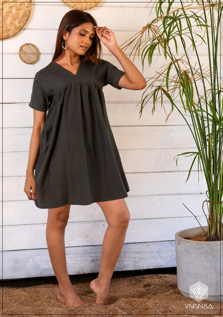Short Sleeve Short Dress