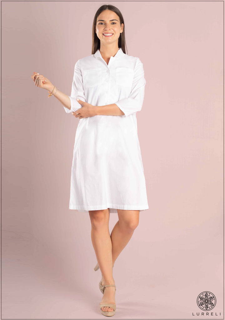 Collar Detail Causal Dress