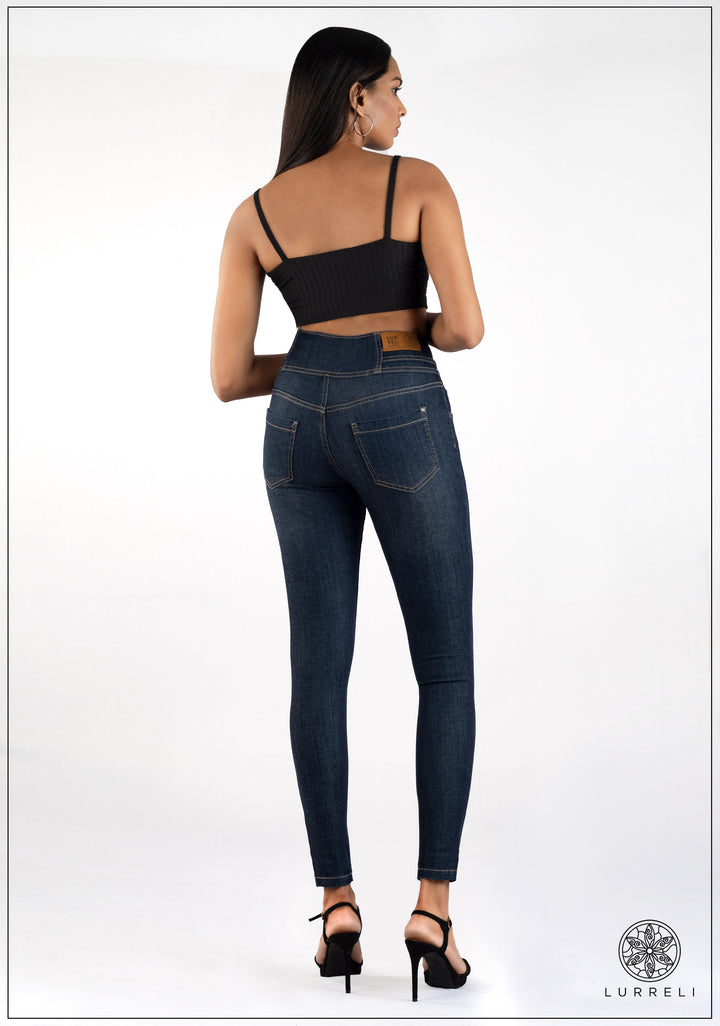High Waist Slim Fit Jean - Dark Wash